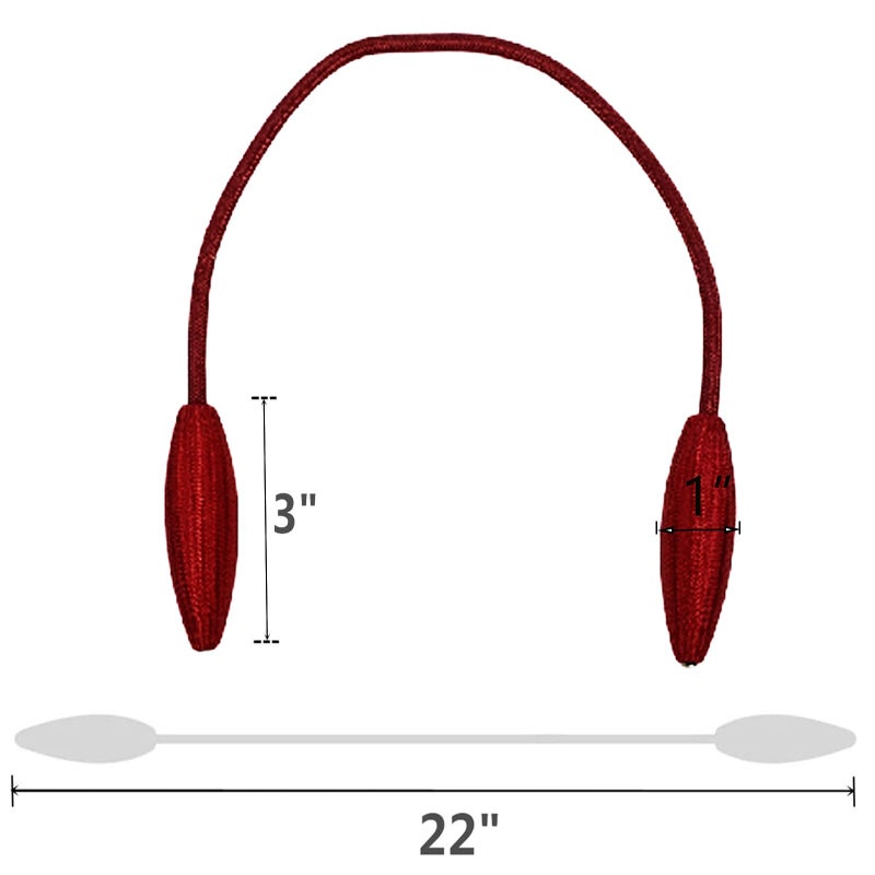 أس دبليو تول SWTOOL 2-Pack بورجوندي الستار Holdbacks الزخرفية نافذة الستارة تويست الستائر Tiebacks عشوائية النمذجة أصحاب الستار (بورجوندي) - Image 2